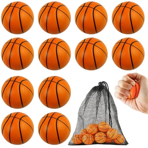 12 Stück Stressball, Mini Sportbälle Antistressball Basketball...