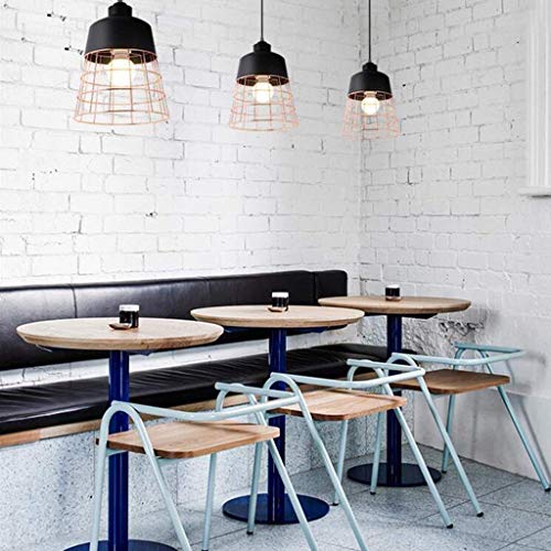Lámpara colgante de interior con altura ajustable tipo linterna de bar 5