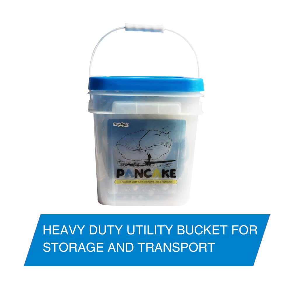 BasicGear Pancake Cast Net 10ft Radius With 3 8 Inch Mesh Pure Lead 1 basicgear-pancake-cast-net-10ft-radius-with-3-8-inch-mesh-pure-lead-1