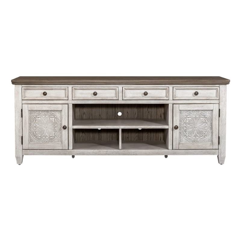 Liberty Furniture Heartland 76 Inch Tile TV Console
