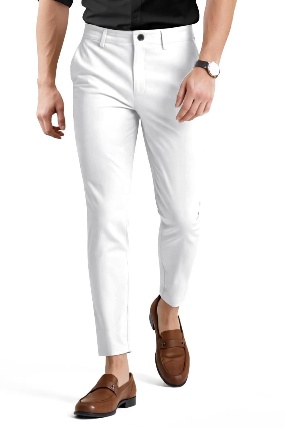 Snapklik.com : GINGTTO Mens Skinny Dress Pants Slim Fit Stretch Tapered ...