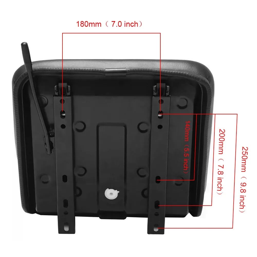 Schleppersitz Traktorsitz Universalsitz Gefedert Neigungsverstellbar Universal Tractor Suspension Seat Schwarz