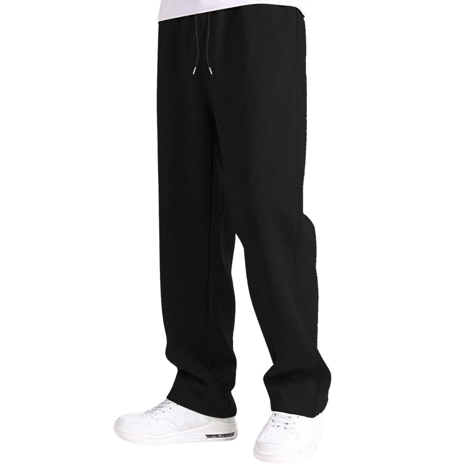 Jogging Niño Chico Cintura Elástica Pantalones con Cintura Elástica Y Bolsillos Pantalones Largos Con Pierna Recta Cómodo Corte Holgado Pantalones para Niños Y Adolescentes
