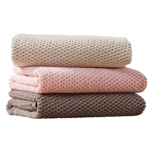 Image of JOYMOOP Microfiber Cleaning Cloth, Soft Absorbent Cloth, Multi-Purpose Cleaning Cloth, Highly Absorbent Cleaning Rags, Lint-Free, Streak-Free Cleaning Cloths for Kitchen Home Office-3Pcs