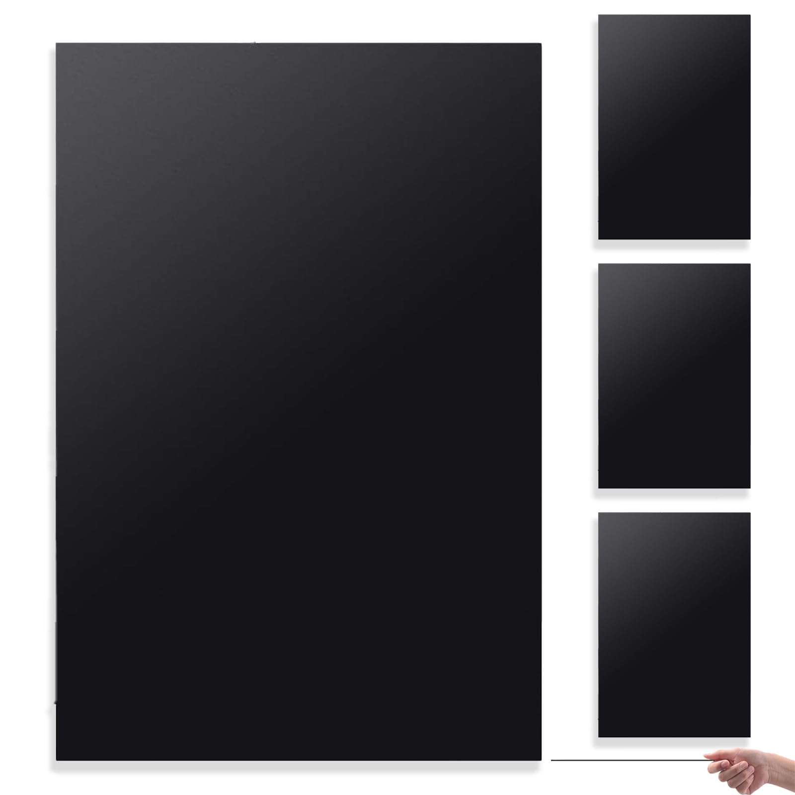 Placas de Plastico ABS Negro 3mm 30x20 cm Superficie Lisa para Modelos Arquitectonicos