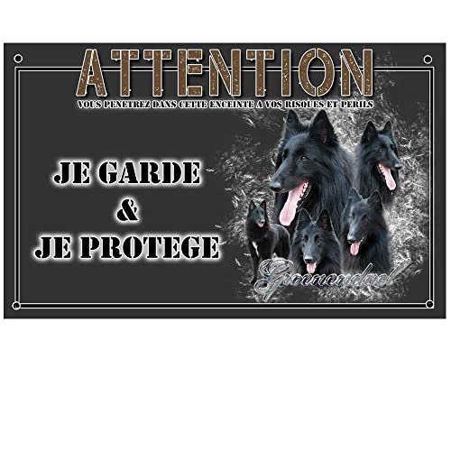 Je monte la garde personnalisée berger belge groenendael - pré perforée et vis proposées. De 30 cm à 15 cm…