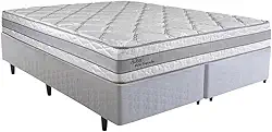 Cama Box King Size Herval Alba, de Molas Ensacadas, 65x193x203 cm