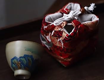 Amazon | 【Monshop】茶道具 仕覆 しふく 巾着袋 小袋 旅持ち お