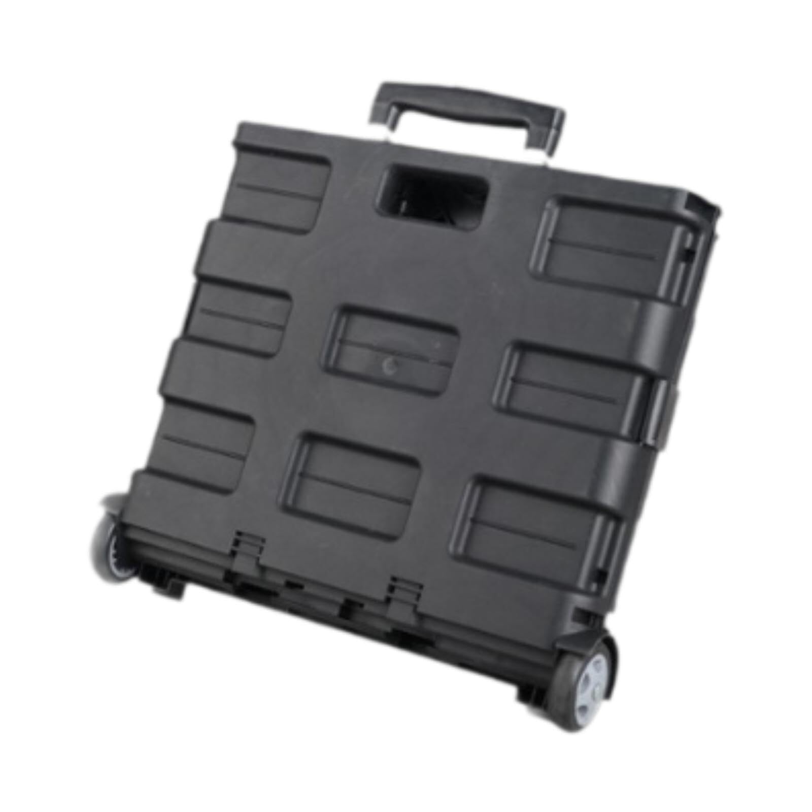 Foldable Storage Bin with Wheels & Pull Handle, Large 65L Rolling Crate for Camping, Clothes, Books, and Miscellaneous Items