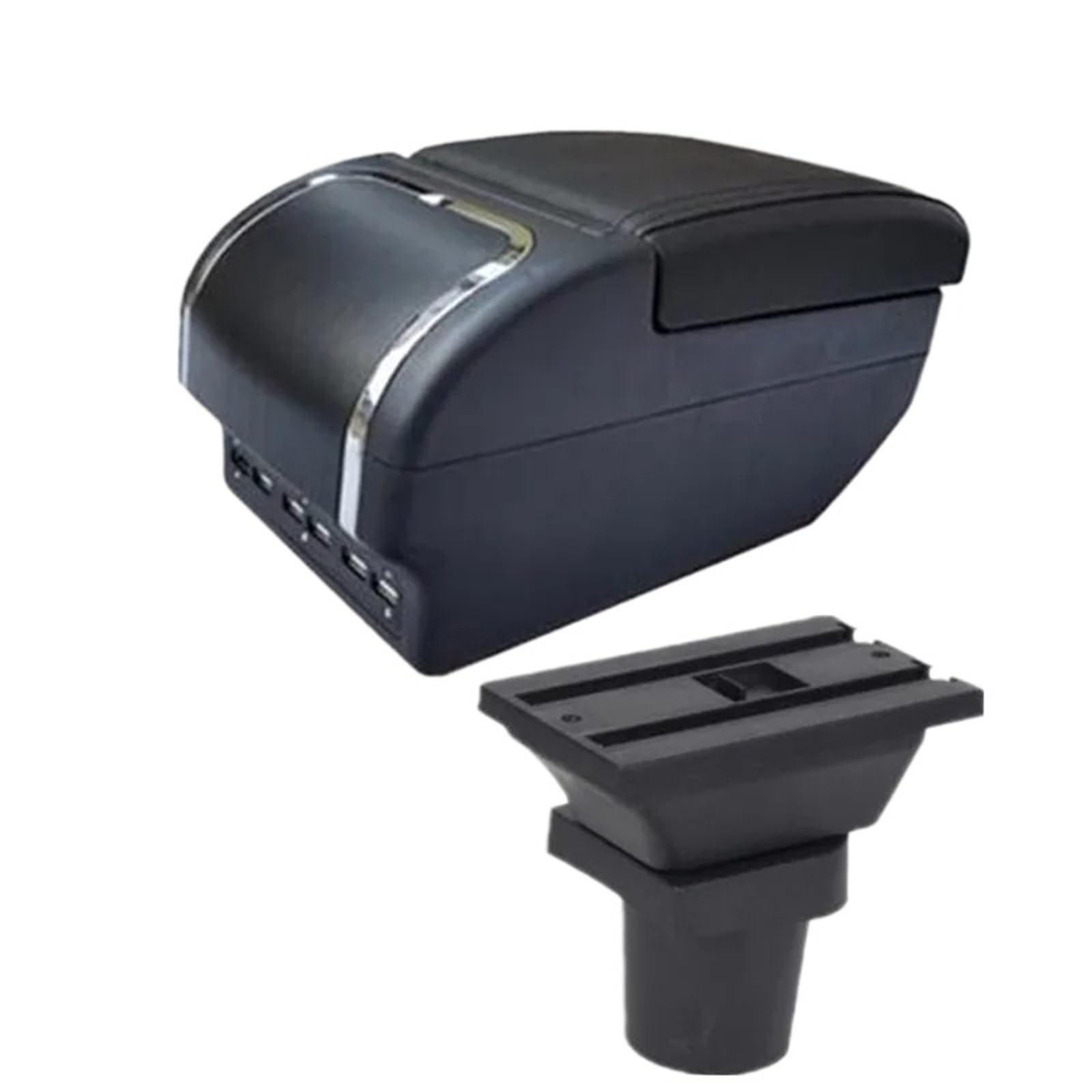 JMOLXURI Car Armrest Box For Toyota For Yaris 3 For Hybrid For For Vitz Car Armrest Box Center Console