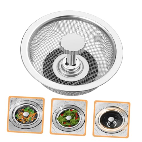 Colador para fregadero de cocina de acero inoxidable miniatura 3