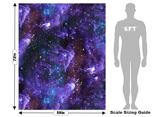 Rwraps Milky Way Galaxy Gloss Vinyl Film Wrap 59In X 1Ft W/Application Card Vinyl Vehicle Car Film Sheet Roll #TOP1