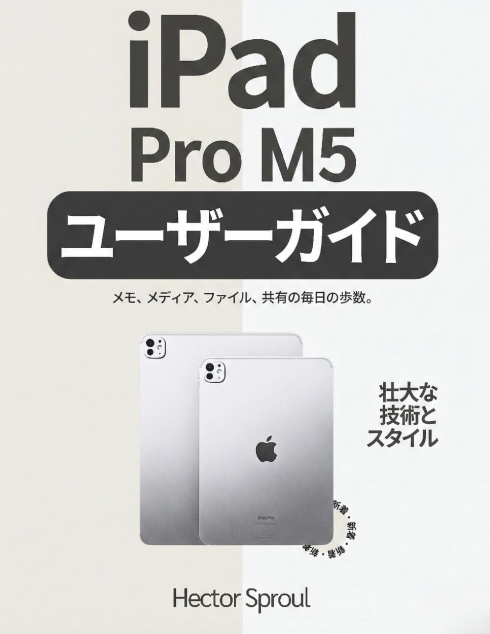 iPad Pro M5 ユーザーガイド: メモ、メディア、ファイル、共有の毎日の歩数。