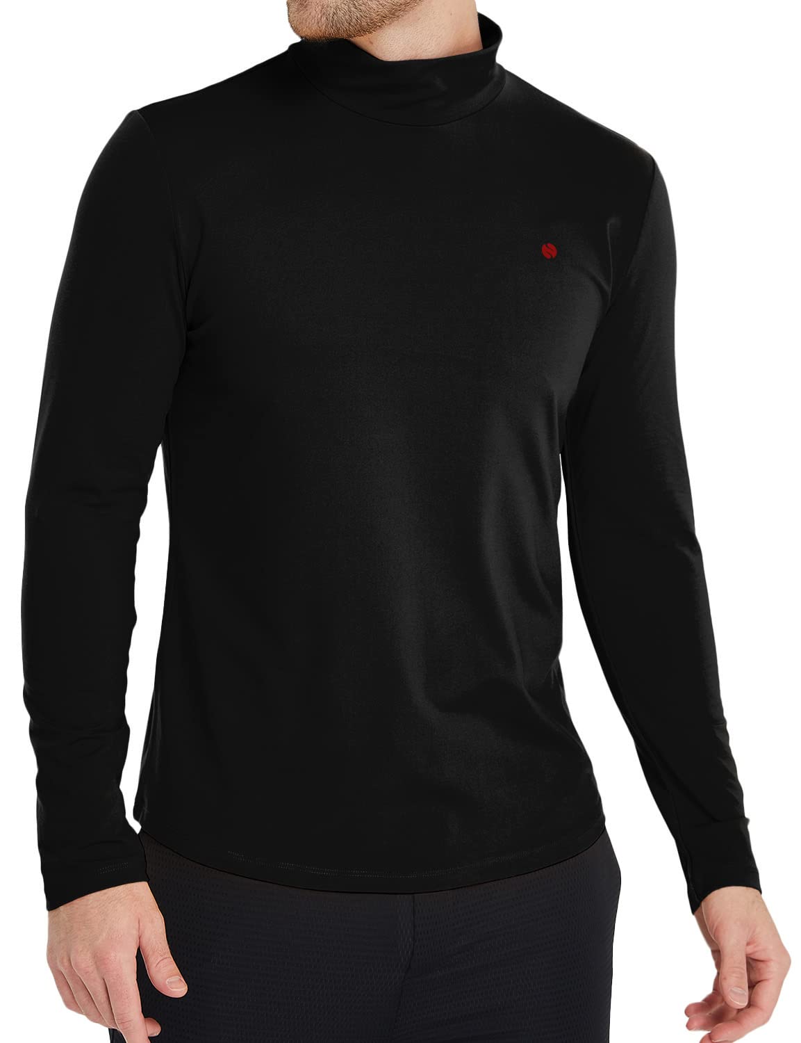 SSLRSSLR Turtleneck Men, Thermal Shirts for Men, Turtleneck Long Sleeve Shirts Slim Fitted Mock Neck Base Layer
