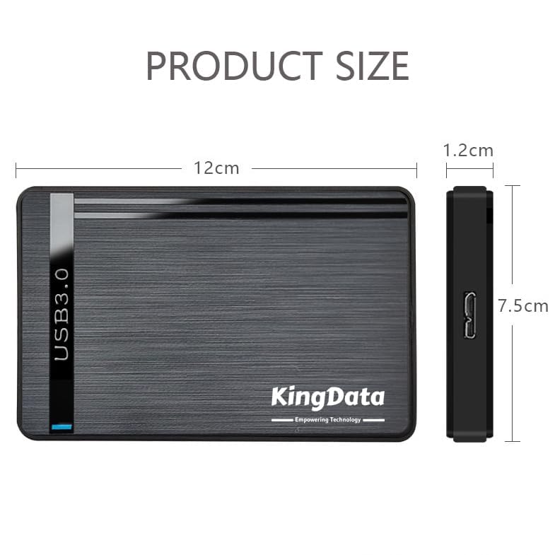 Caja externa para disco duro SSD/HDD 2.5" USB 3.0 miniatura 7