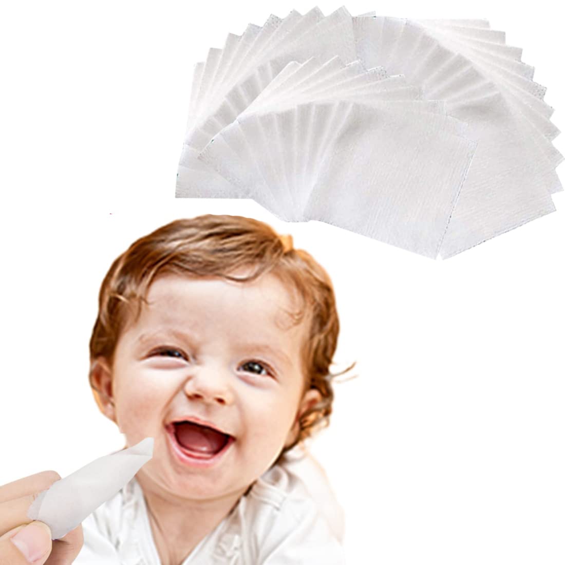 Photo 1 of Engjajo Baby Disposable Gauze Toothbrush - 100 Count