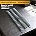 SLNNROA Extension Metal Tension Stainless Steel Spring Steel Dual Hook Construction Tension Springs with Hook Ends for Machinery Repair Industrial Screen Door Spring 3/8