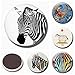 yywl Magnesy na lodówkę urocze 5 szt. zebra 30 mm magnes na lodówkę urocze zwierzę szkło kaboszon magnetyczne naklejki na lodówkę uwaga