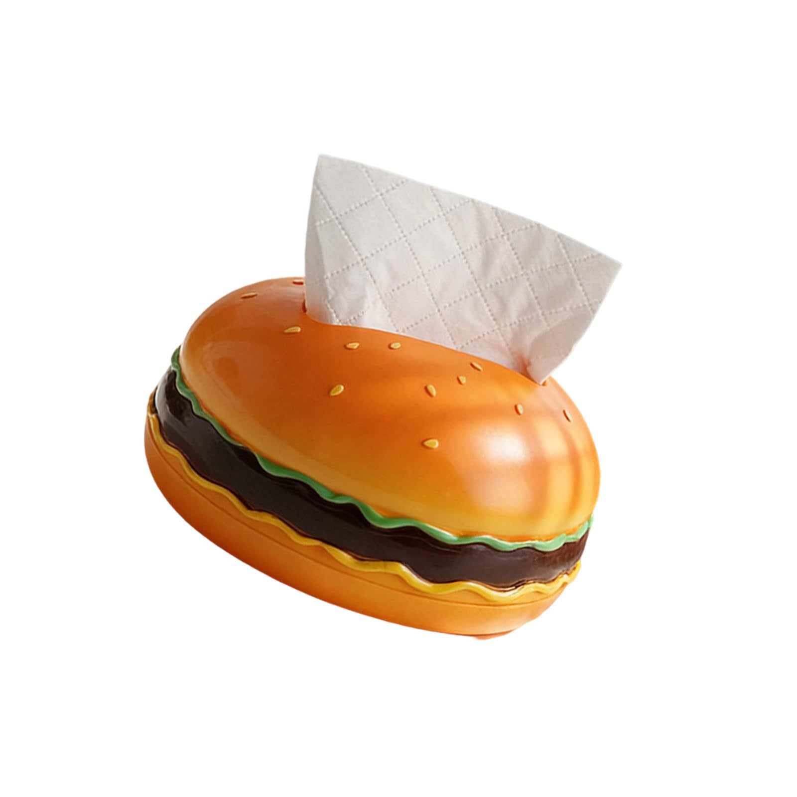 Avejjbaey Burger Themed Tissue Dispenser Kitchen Decor Retro for Home Creative Hamburger Box Funny Holder