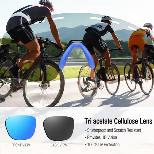 Image of DUCO Polarized Sports Sunglasses for Men Women Driving Cycling Mountain Bike Fishing Running Golf Sun Glasses DC0049
