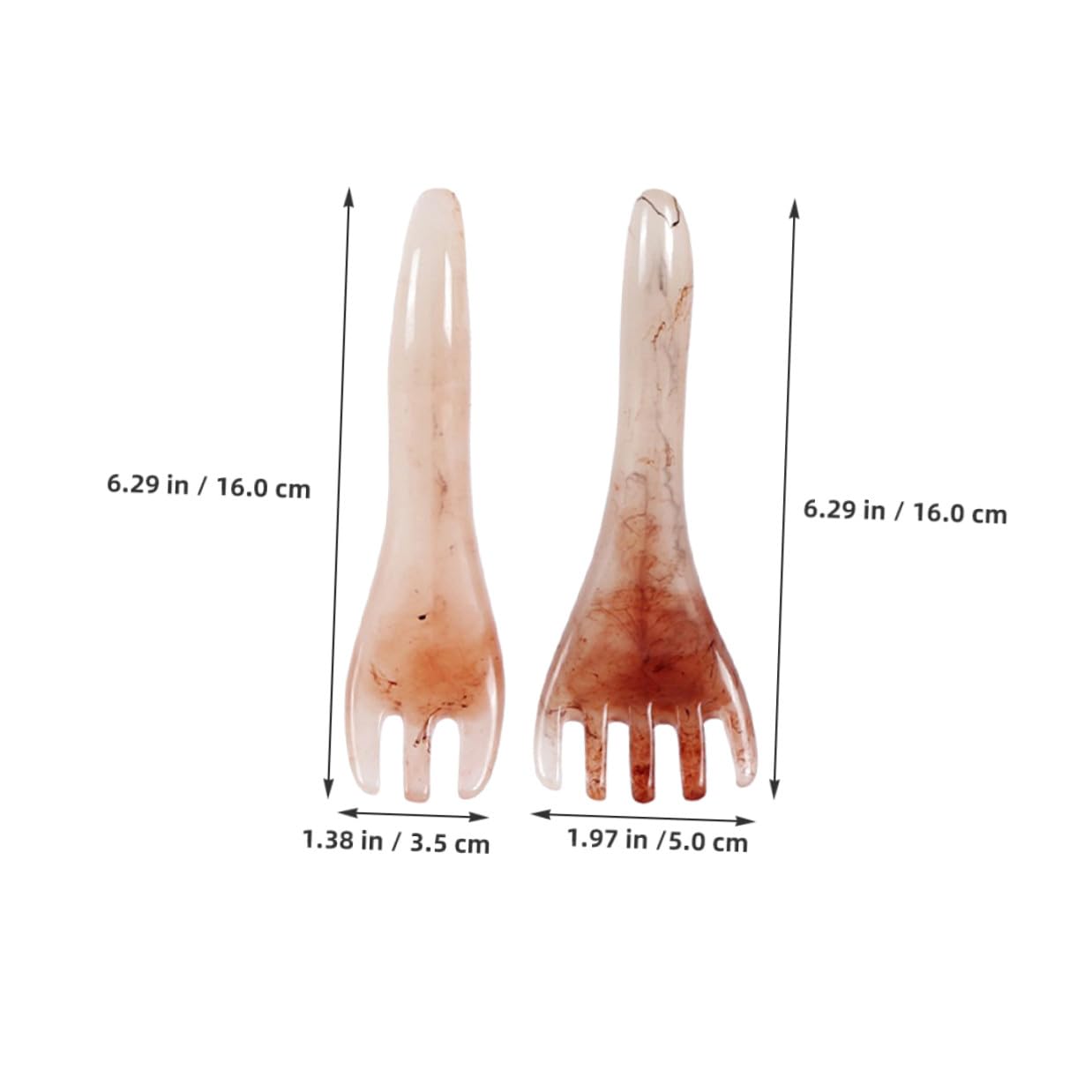 4piezas Cepillos de Masaje para Cabeza de Resina Peine Manual Guasha para Cabelludo Herramienta de Masaje de Cabello para Hombres y Mujeres