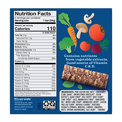 Madegood Vanilla Chocolate Drizzled Granola Bars - Gluten Free Granola Bar Snacks - 6 Boxes, 30 Ct #TOP6