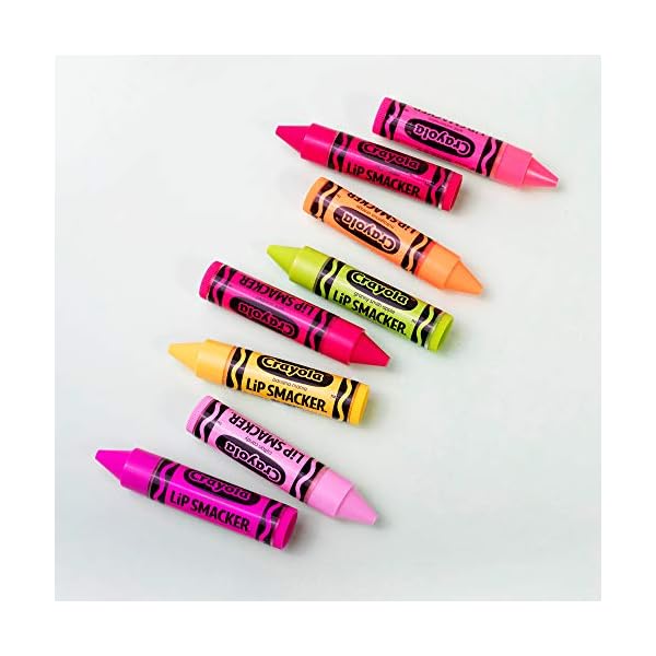 Lip-Smacker-Crayola-Lip-Balm-Party-Pack-8-Count Lip Smacker Crayola Lip Balm Party Pack - 8 Moisturizing Lip Balms, Cotton Candy, Orange, Sherbert, Watermelon, Berry, Apple, Banana, Hydrating & Protecting - Cruelty-Free