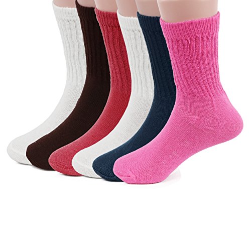 Winner's Choice Girls 6-Pack Crew and Cuffed Socks