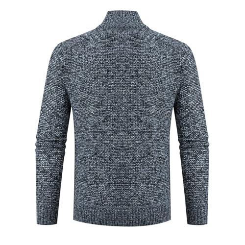 Mens Cardigan Sweaters with Zipper Knit Cardigan Slim Fit Long Sleeve Full Zipper Casual Sweater with Pockets3