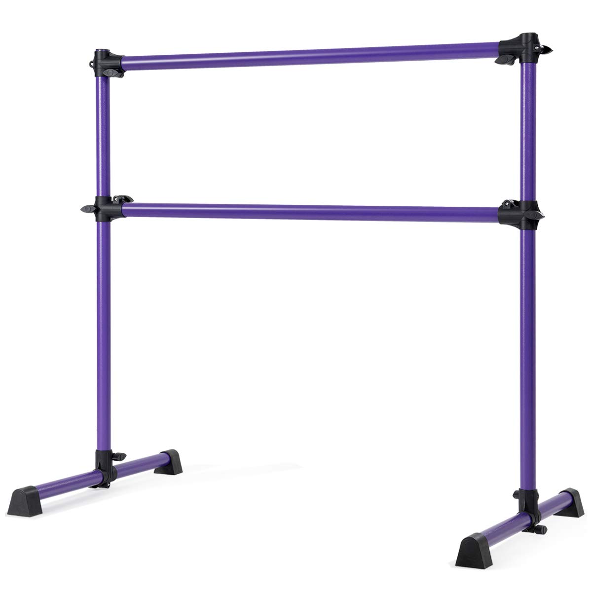 COSTWAY Ballettstange freistehend, Ballet Bar höhenverstellbar, Ballett Barre aus Eisen, Stretch Barre bis 50KG belastbar, ideal für Kinder und Erwachsene