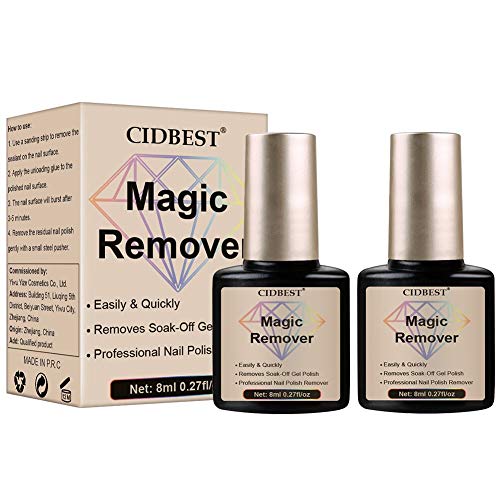 Magic Nail Polish Remover, Magic Gel Remover, Gel Polish Remover, Easily & Quickly Removes Soak-Off Gel Polish, Don't Hurt Your Nails - 15Ml