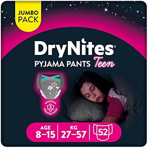 Huggies DryNites braguitas absorbentes niña 8-15 años Cover