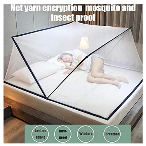 Mosquitero Plegable para Cama Doble Sin Fondo 135 x 190 x 80 cm miniatura 2