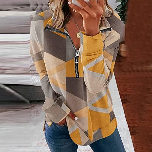 Womens Fashion Print Lapel Half Zipper Casual Loose Sweatshirt Fit Pullover Tops Long Sleeve Hooded Zippe Sweatshirt 2 Womens Fashion Print Lapel Half Zipper Casual Loose Sweatshirt Fit Pullover Tops Long Sleeve Hooded Zippe Sweatshirt