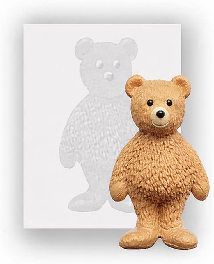 Silicone Teddy Bear Mould – Small Food-Grade Silicone Baking & Chocolate Mould, Non-Stick Reusable Mould – Cute Mini Bear Shape for Baking, Cake Decorating, Resin & DIY Crafts
