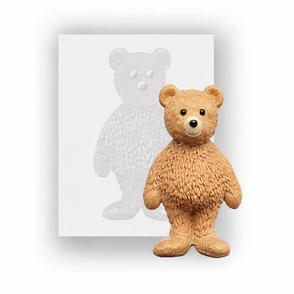 Silicone Teddy Bear Mould – Small Food-Grade Silicone Baking & Chocolate Mould, Non-Stick Reusable Mould – Cute Mini Bear Shape for Baking, Cake Decorating, Resin & DIY Crafts