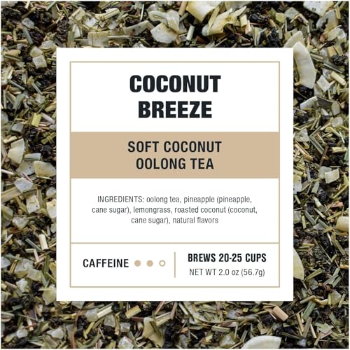 Tiesta Tea - Coconut Breeze, Loose Leaf, Soft Coconut Oolong Tea, Medium-Caffeinated Blend, Makes Hot or Iced & Up to 20-25 Cups, 2oz Resealable Pouch - image 3