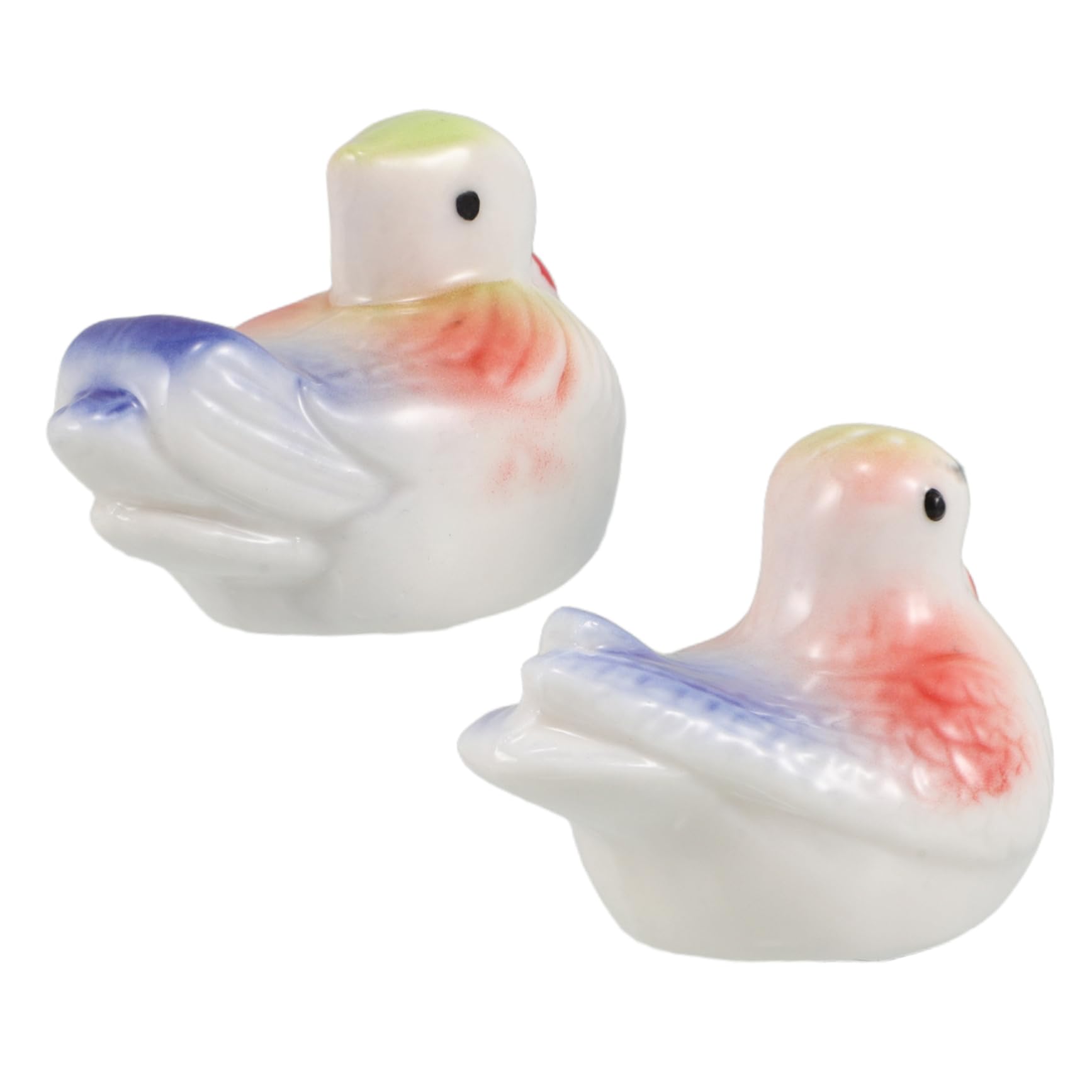 HEMOTON 2Pcs Chopstick Holder Elegant Ceramic Tableware Rest for Dinner Forks Miniature Garden Decor Photography Props and Home Decoration Unique Porcelain Design