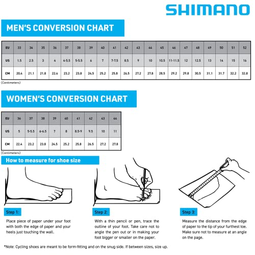 SHIMANO SH-IC501 Tênis de ciclismo interno de alto desempenho, Preto, 12.5-13 Women/10-10.5 Men