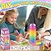 EDSPORTSHOUSE Decorate Your Own Water Bottle Kits for Girls Age 4-6-8-10,Unicorn Painting Crafts,Fun Arts and Crafts Gifts Toys for Girls Birthday Christmas(Unicorn)
