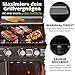 Juskys BBQ Gasgrill Louisiana 3 Brenner 8,1 kW - Gas Grillwagen inkl. Grillrost, Deckel - Grill mit Thermometer, Warmhalterost, Seitenablagen & Plane