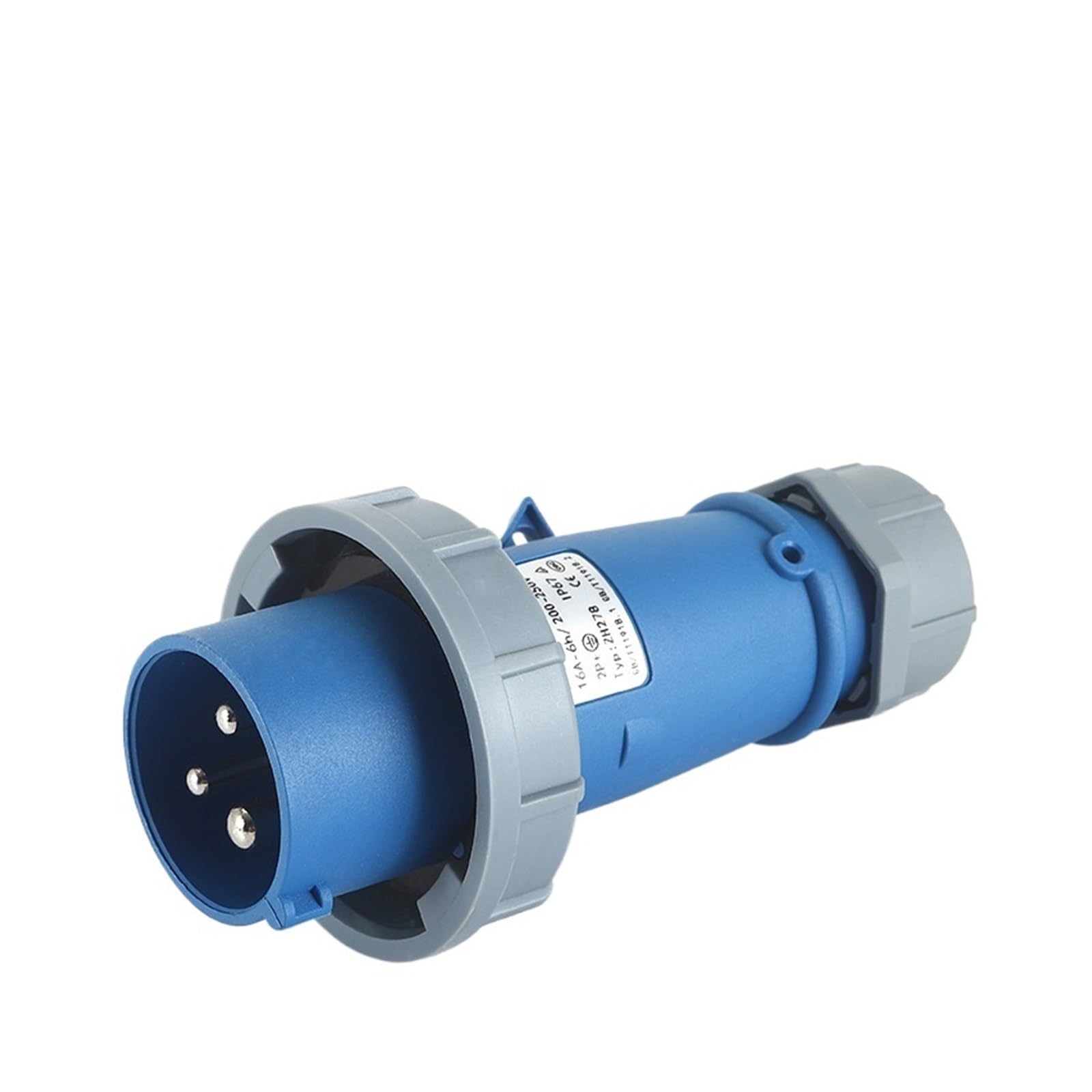 Prise oblique droite pour éclairage de scène mobile 3P 16A IP67