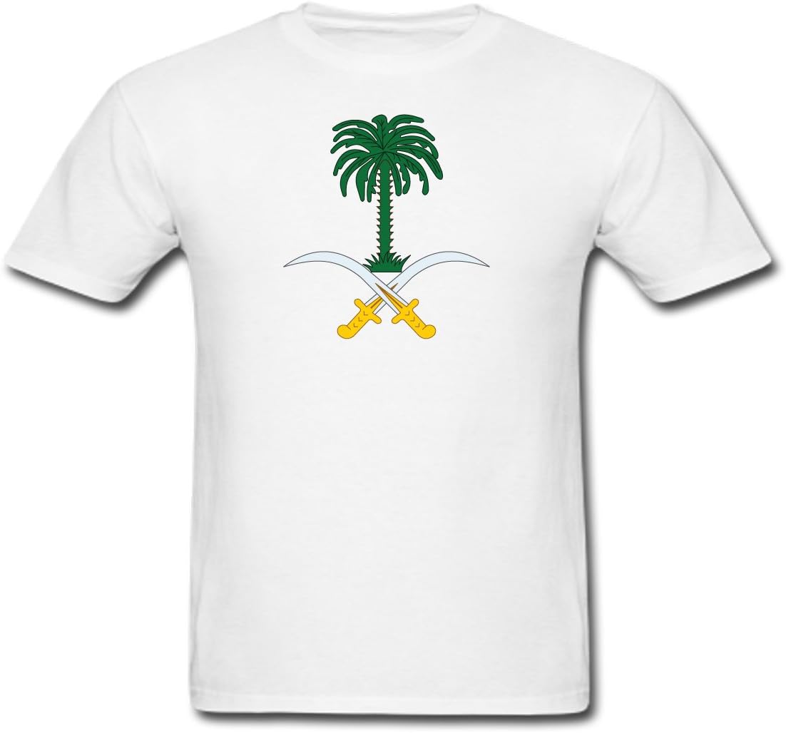 Saudi Arabia Coat of Arms Adult Black T-Shirt