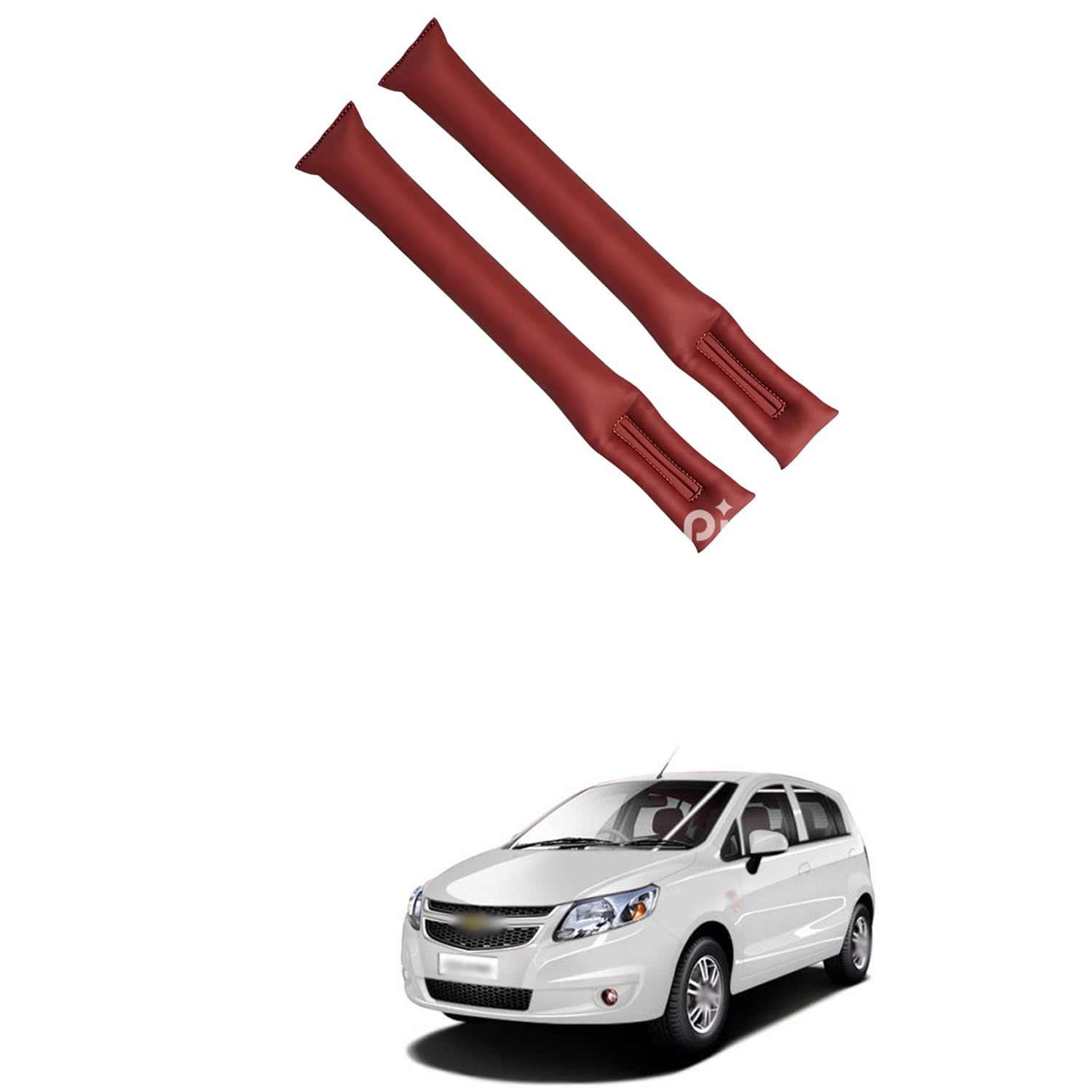 LOVMOTO Universal Car Gap Filler Organiser Car Seat Gap Filler, Car Seat Gap Organiser, PU Leather Car Accessories, Car Seat Console Side Pockets for Storage Comfortable With Sa-il UV-A-image-2