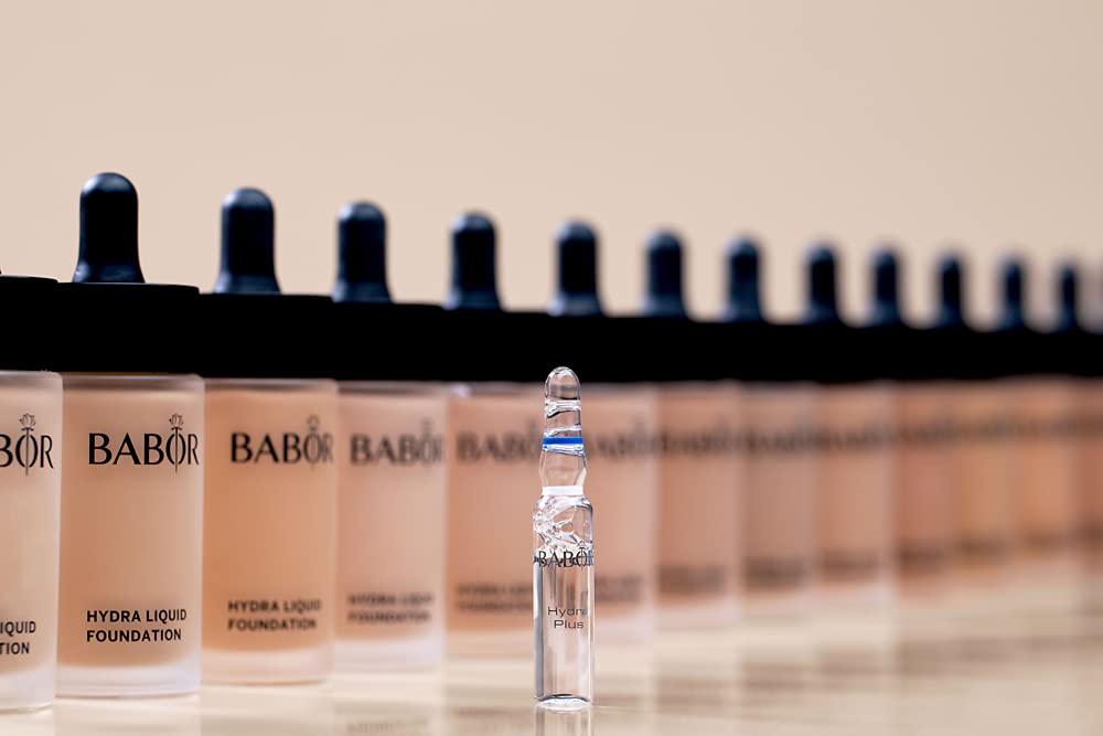 BABOR MAKE UP Hydra Liquid Foundation, fondotinta liquido mediamente coprente, per pelli secche, con siero idratante, 30 ml