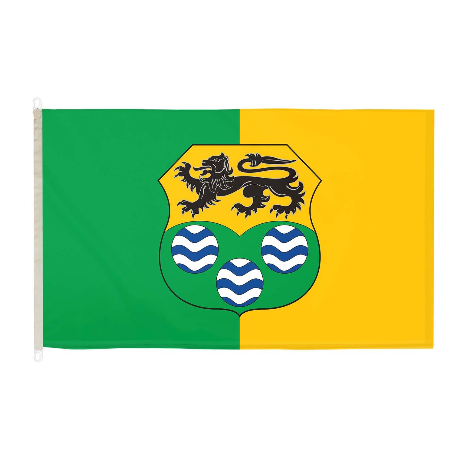 DuraFlag Leitrim Flag Premium Quality With Clips Reinforced Stitching Suitable For Flagpoles 150cm x 90cm Marine Grade Polyester Weatherproof Fade Resistant Indoor Outdoor Leitrim County Flag — image 1