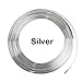 YIJINSHENG Car Door Trim Edge 5 metres Body Strip Chrome Mold Scratch Guard Protector Air Condition Vent Decoration(5 metres)