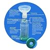 Cat Inhaler Spacer,Specifically Designed for Cats,with Round Shape Silicone Mask,Feline Aerosol Chamber with Breathing Indicator Include 2 Mask for Best Fit (for cat)