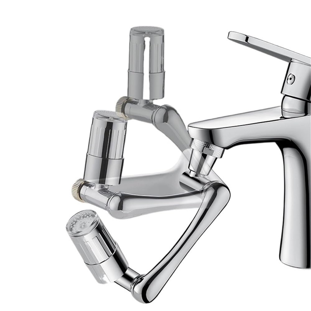 Extension robinet cuisine flexible embout mousseur orientable 1440° LED