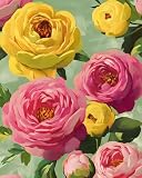 BOKEBEVE Extra Long Pink Floral Wallpaper Stick Peel Large Print Flowers Contact Paper Vibrant Colorful Wall Paper for Accent Walls Cabinet Modern Boho Removable Renter Friendly 17.5 x 393.5In